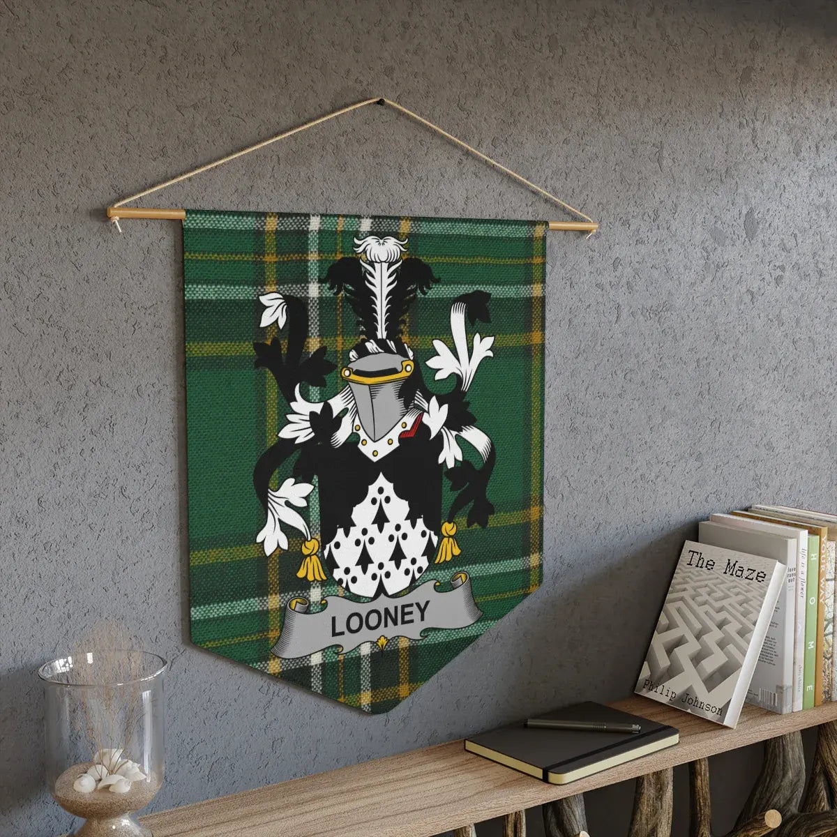 Personalized Family Crest Wall Hanging Banner product