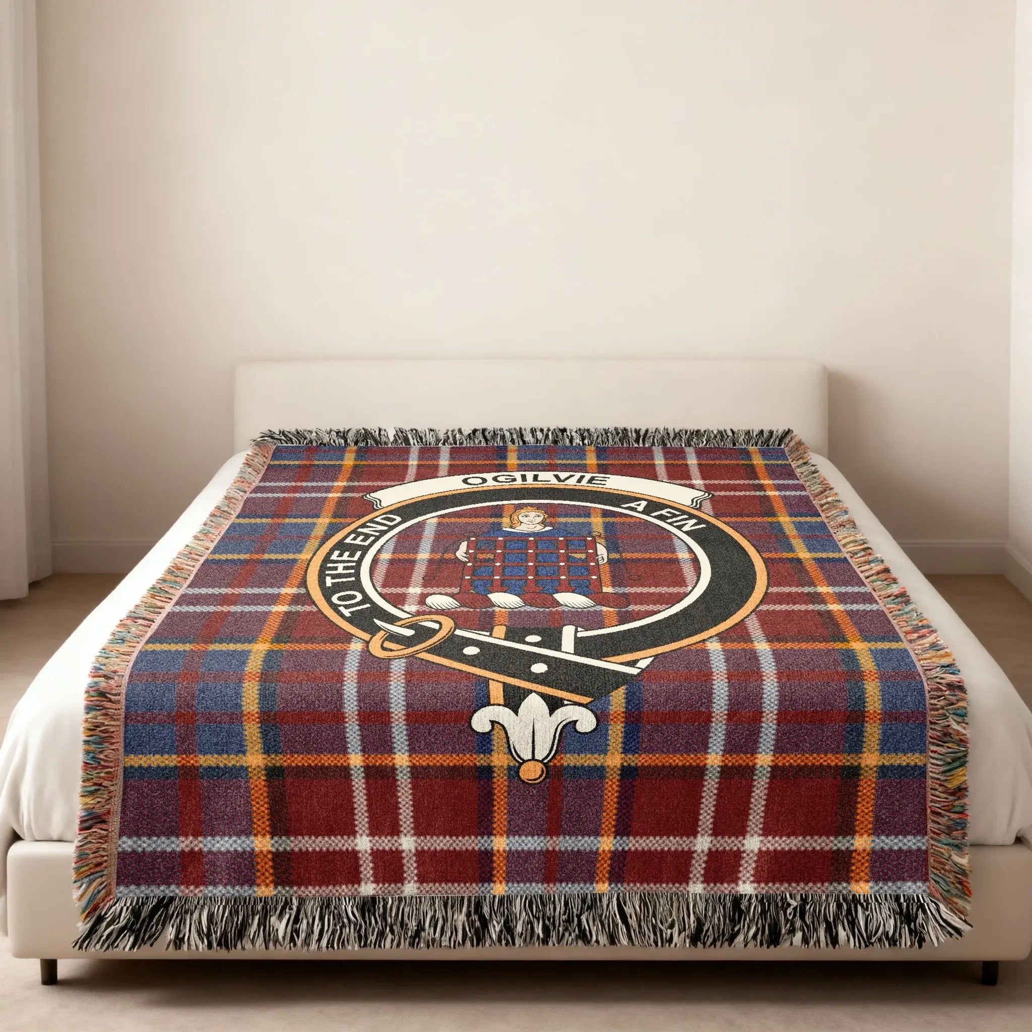 Scottish Clan Ogilvie Tartan Plaid Blanket product