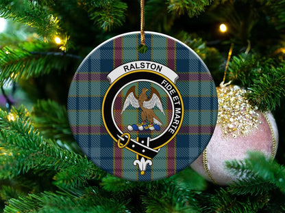 Ralston Fideli Marte Plaid Custom Ornament product type