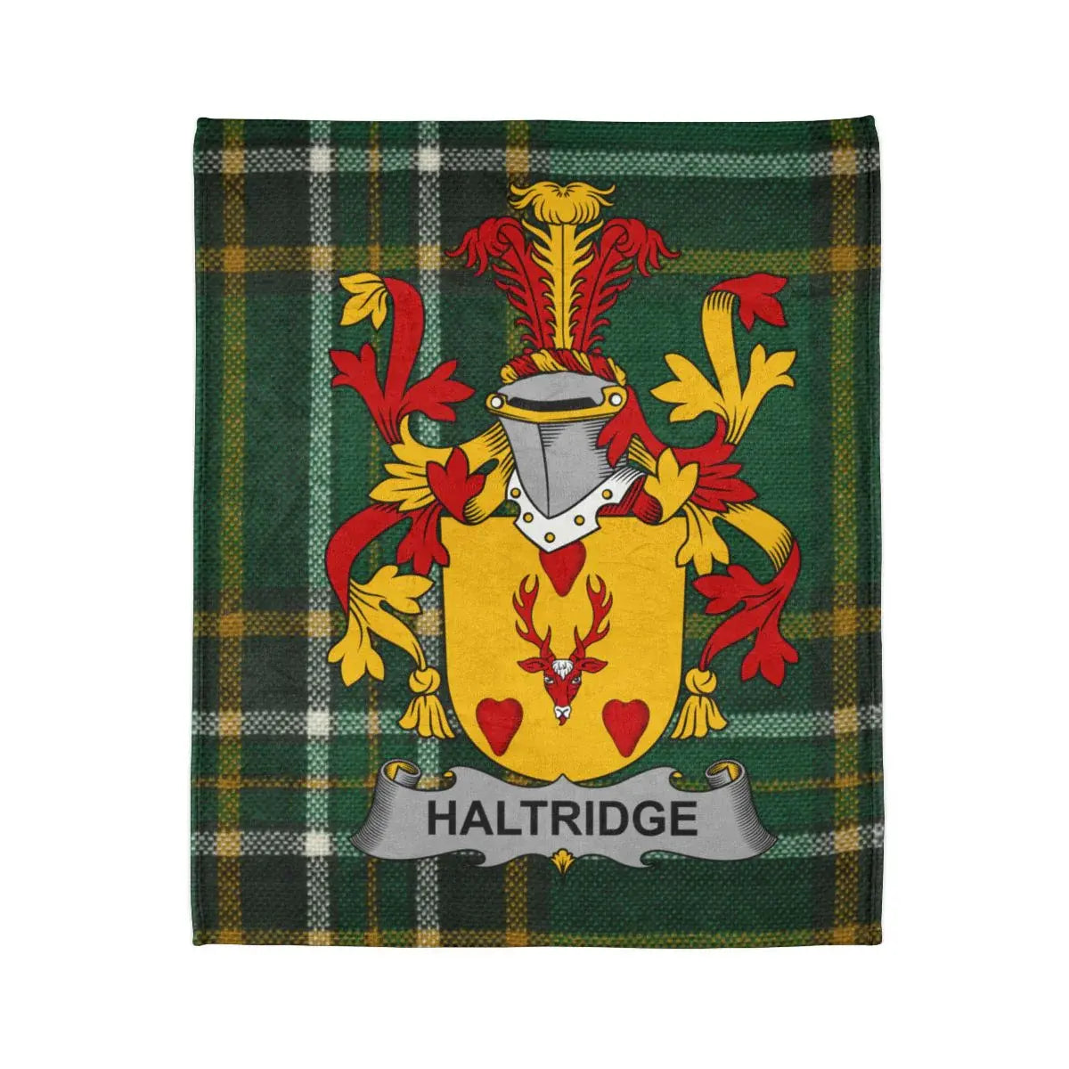 Haltridge Family Crest Plaid Pattern Blanket product