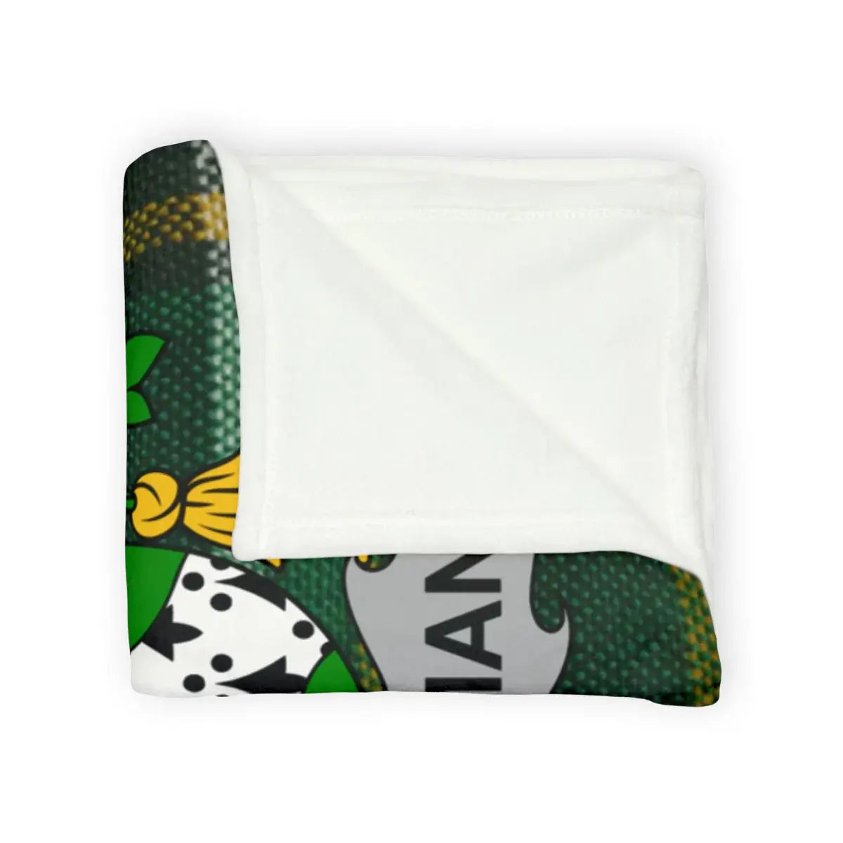 Cozy Personalized Shamrock Throw Blanket product