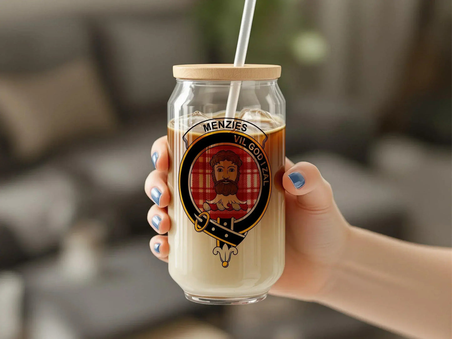 Menzies Scottish Clan Crest Tartan Design product