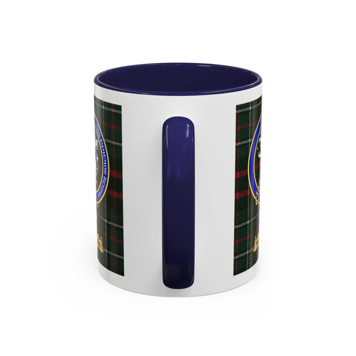 Clan MacDougall Tartan Plaid Mug with Crest Design