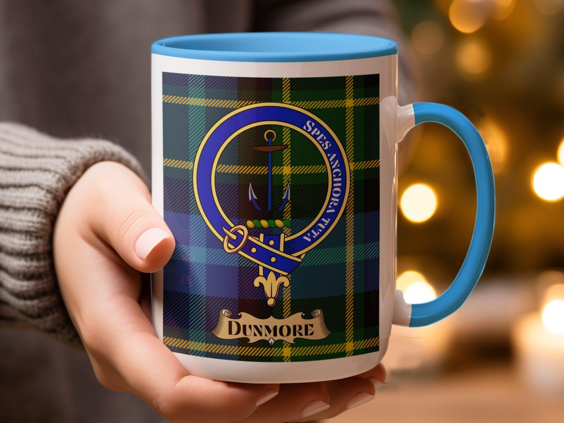 Dunmore Clan Plaid Crest Mug for Scottish Heritage - Living Stone Gifts