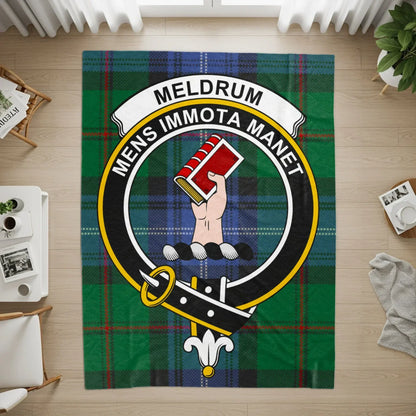 Meldrum Mens Immota Manet Custom Tartan Rug product