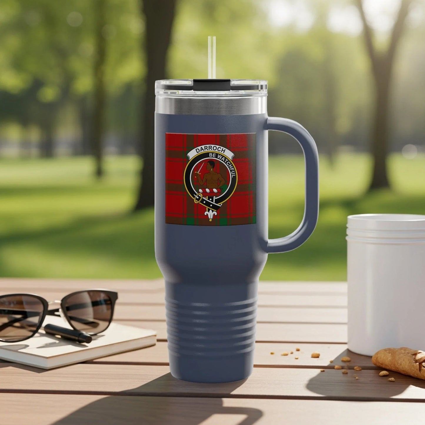 Darroch Bear Emblem Large Blue Travel Mug product