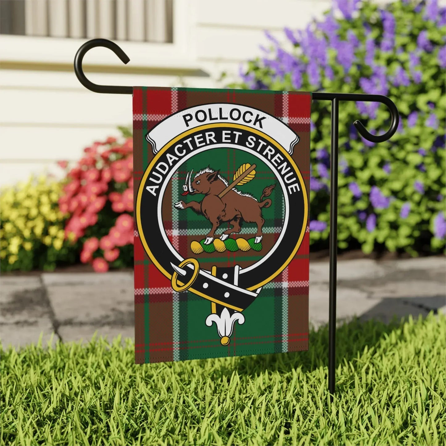 Pollock Audacter Et Strenue Garden Flag product