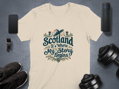 Scotland It's Where My Story Begins T-Shirt - Living Stone Gifts