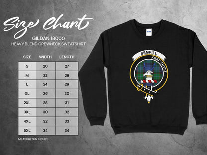 Sempill Keep Tryst Graphic Black Crewneck Sweatshirt product