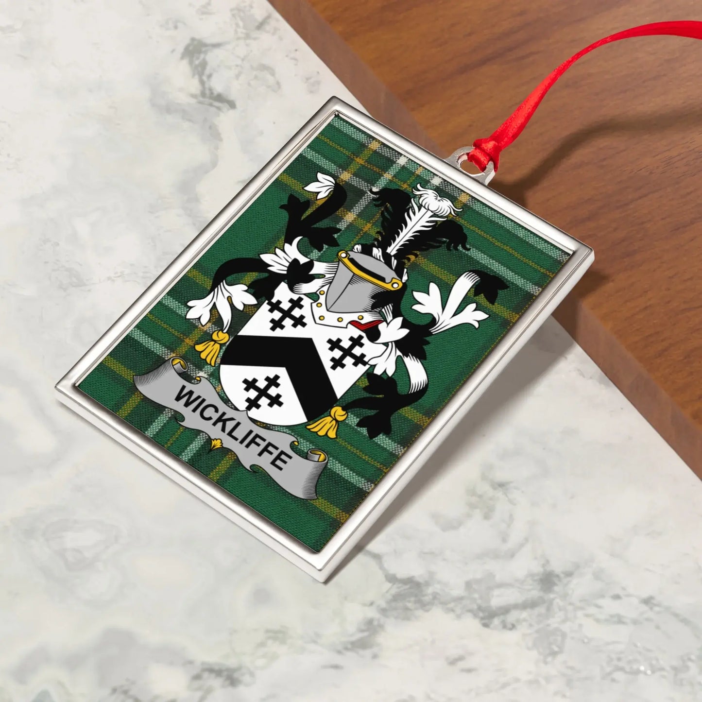 Wickliffe Family Crest Ornament product