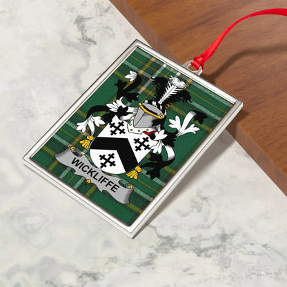Wickliffe Family Crest Ornament product