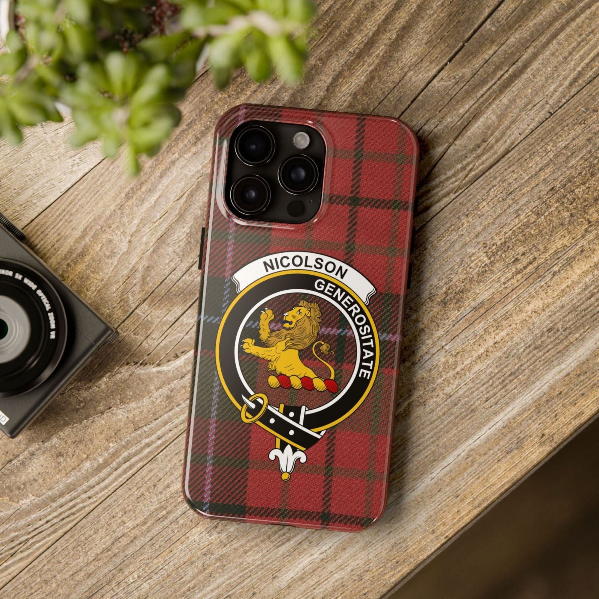 Nicolson Clan Scottish Tartan Cell Phone Case - Celtic Ancestry Gifts