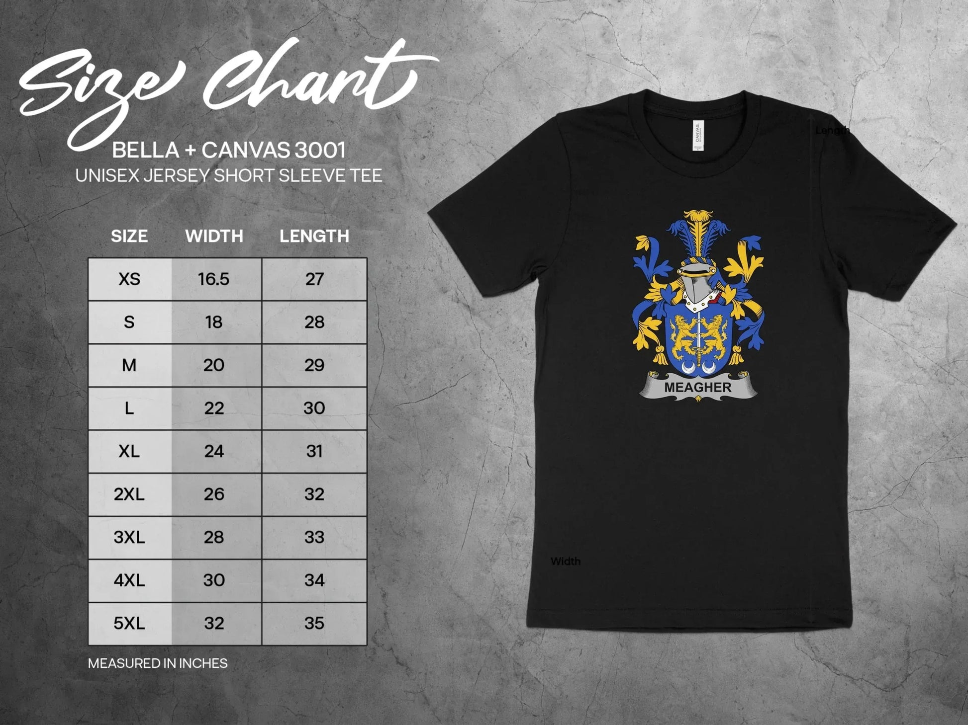 Meagher Family Crest Graphic Unisex Shirt product