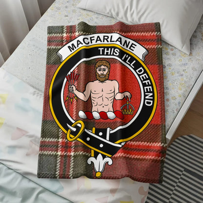 Macfarlane This I'll Defend Clan Plaid Blanket product