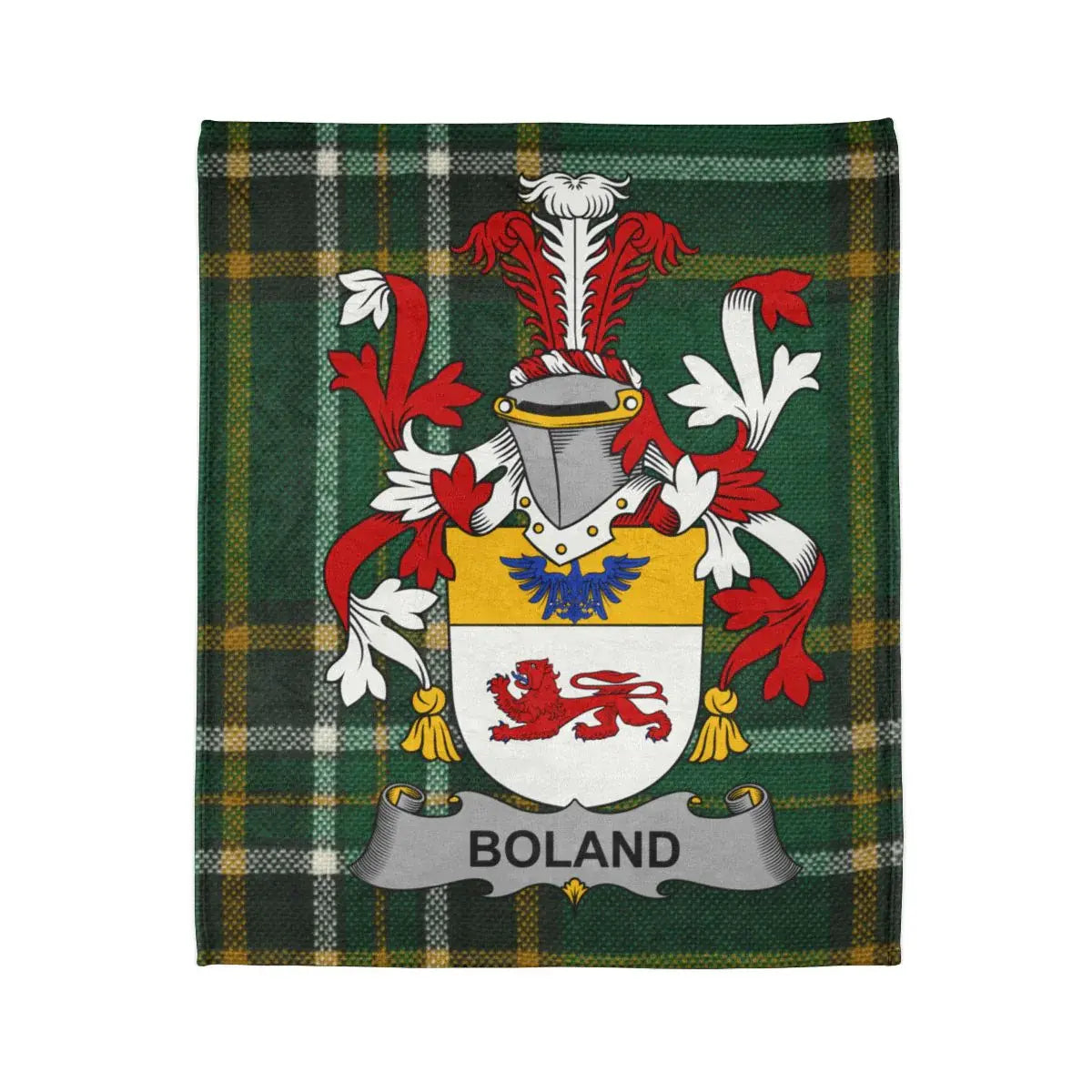 Boland Tartan Plaid Blanket Family Crest product