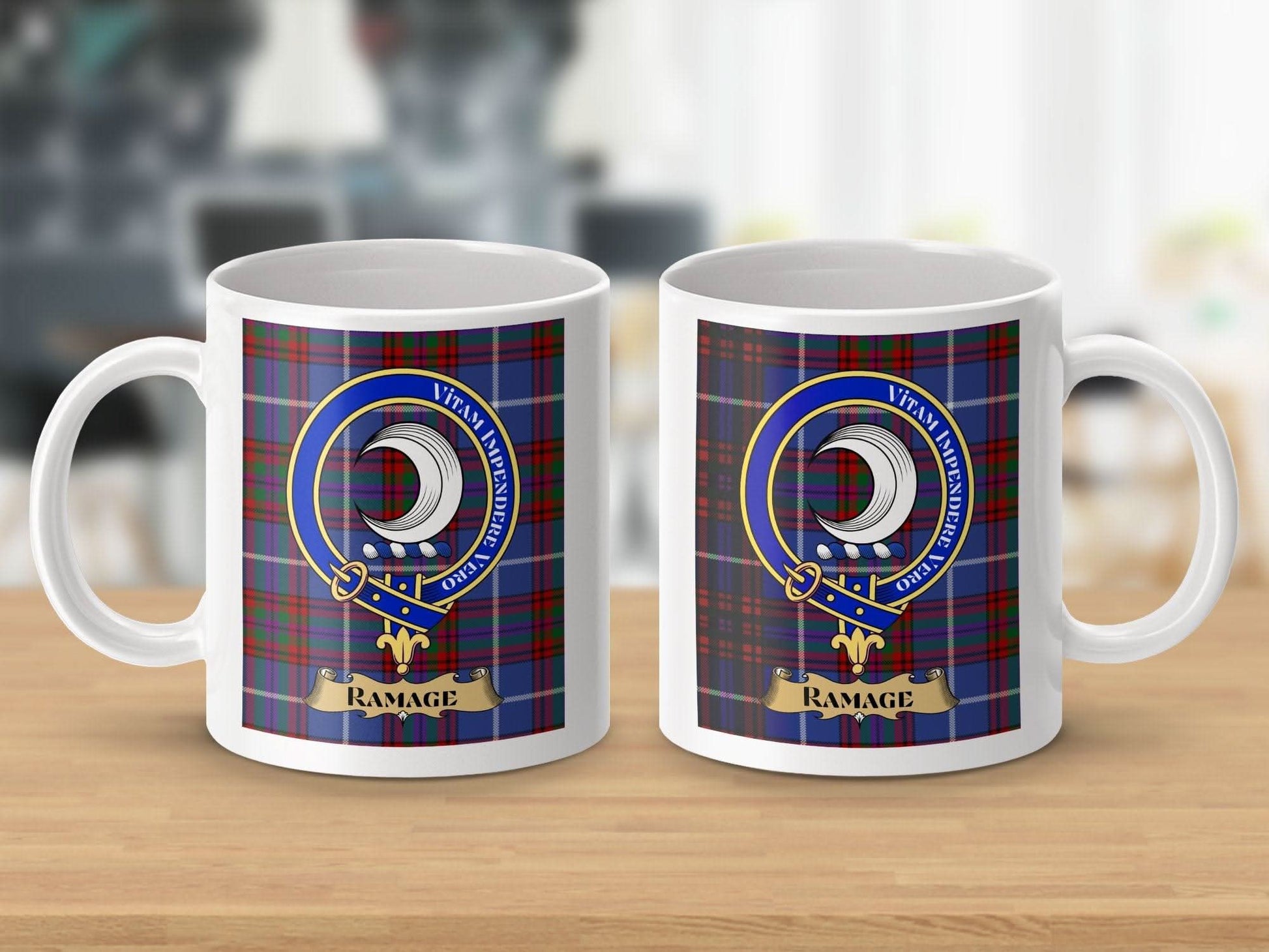 Ramage Clan Crest Tartan Mug Scottish Family Gift product