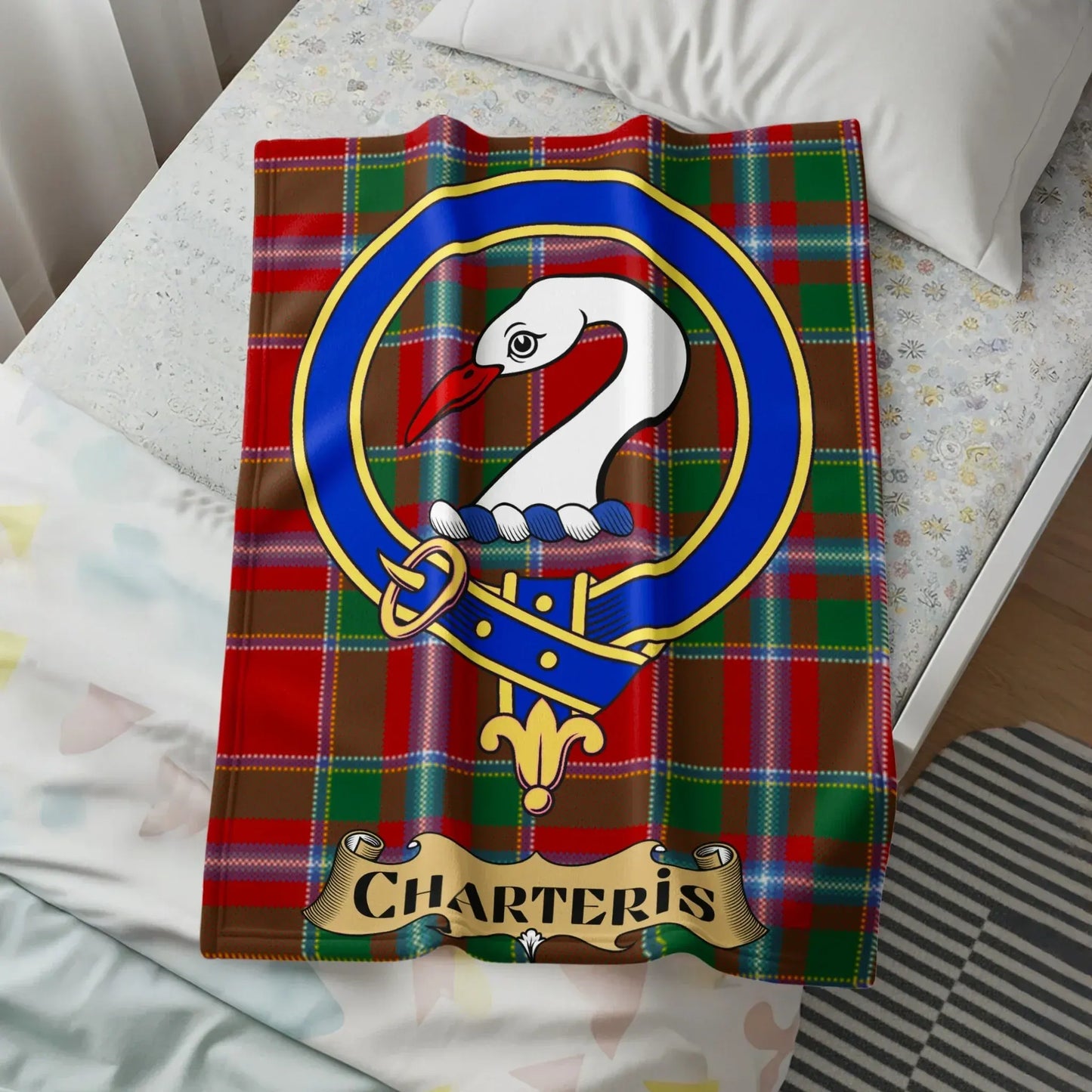 Charteris Tartan Plaid Personalized Blanket product
