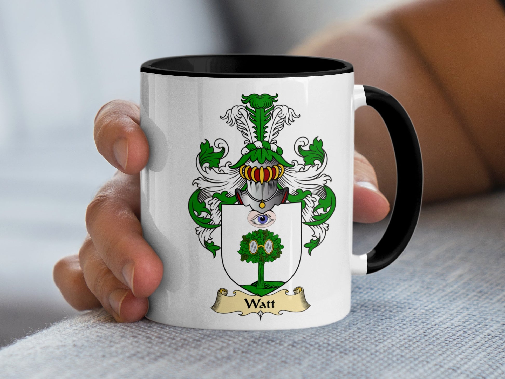 Clan Watt Scottish Coat of Arms Mug - Living Stone Gifts