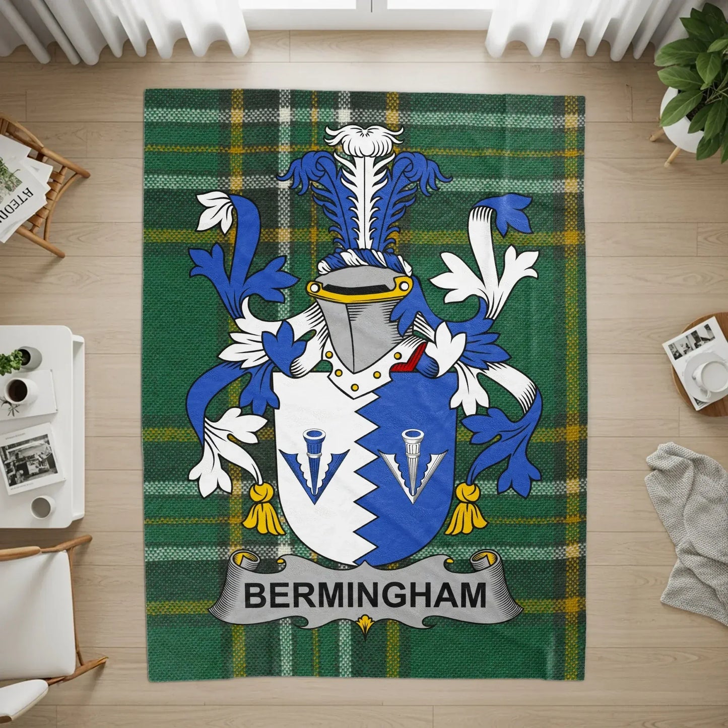 Birmingham Family Crest Design Area Rug product