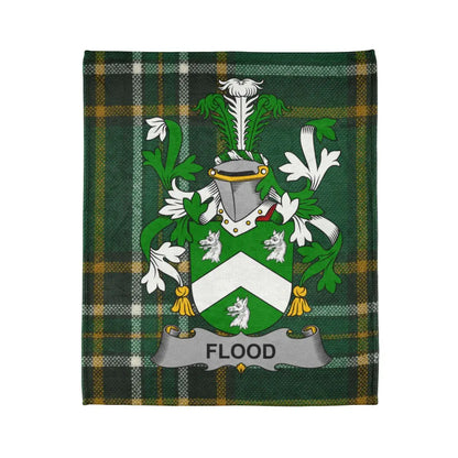 Personalized Family Crest Plaid Blanket product