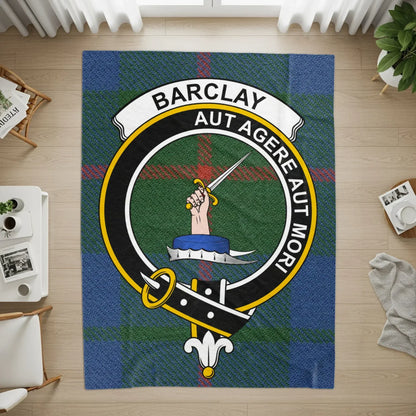 Barclay Family Crest Aut Agere Aut Mori Rug product