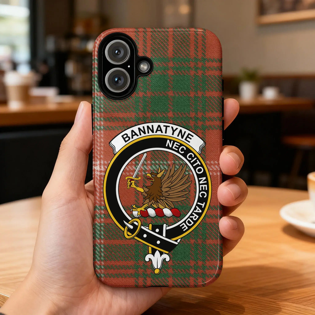 Bannatyne Nec Cito Nec Tarde Tartan Phone Case