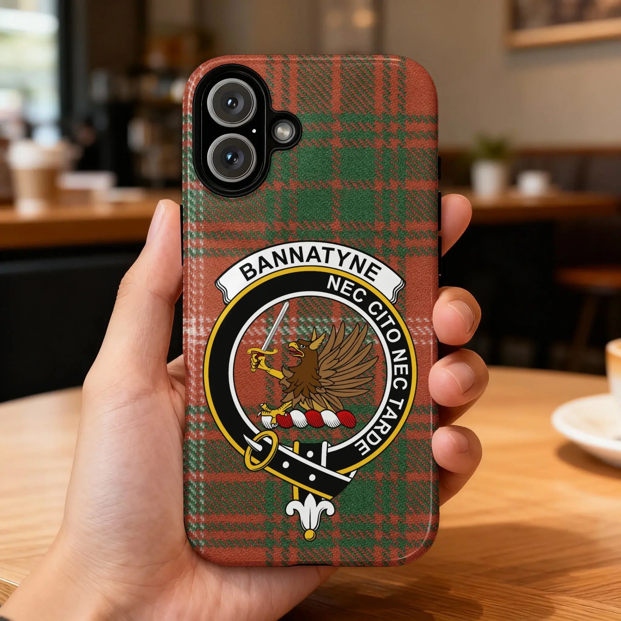 Bannatyne Nec Cito Nec Tarde Tartan Phone Case