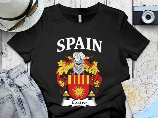 Spain Castro Coat of Arms Graphic T-shirt product type