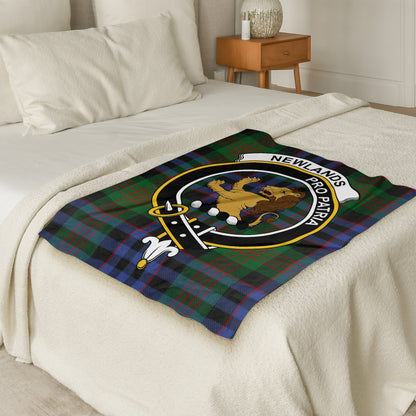 Scottish Clan Newlands Tartan Throw Blanket - Living Stone Gifts