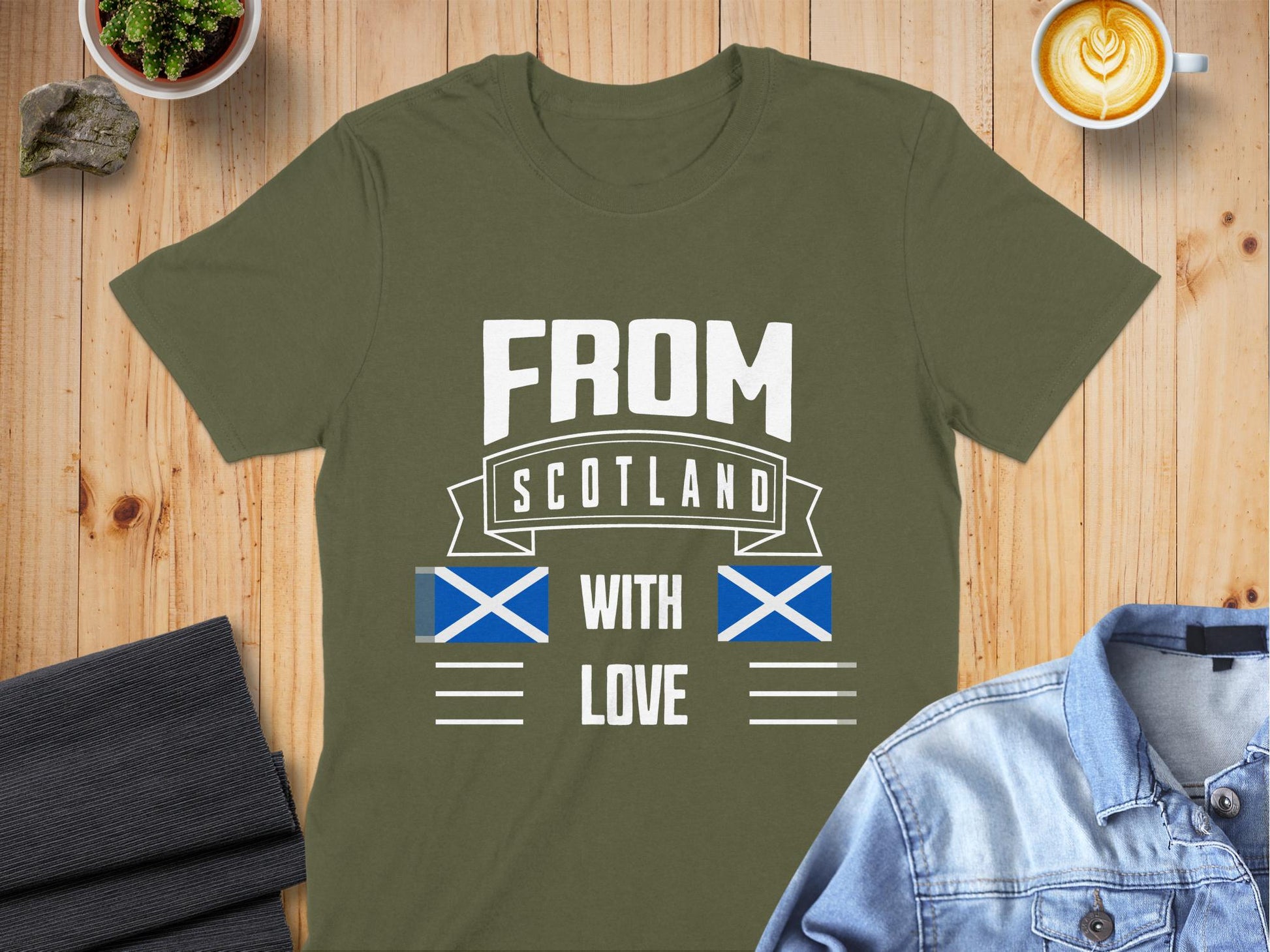 From Scotland With Love Stylish and Unique T-Shirt - Living Stone Gifts