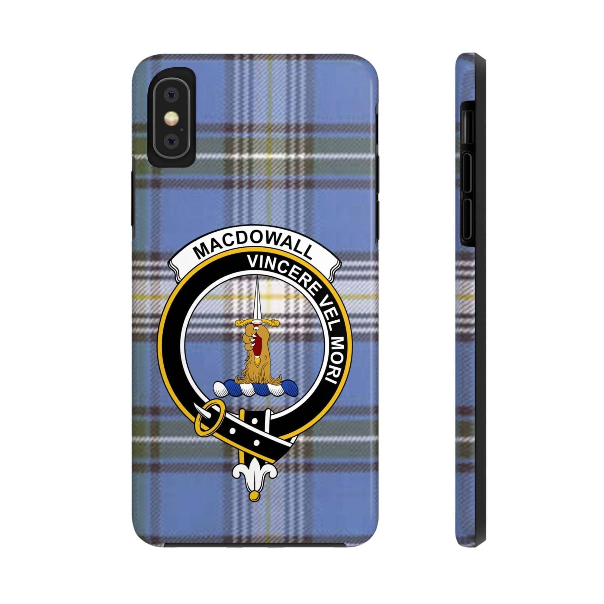 Macdowall Clan Vincere Vel Mori Cell Phone Case - Celtic Ancestry Gifts