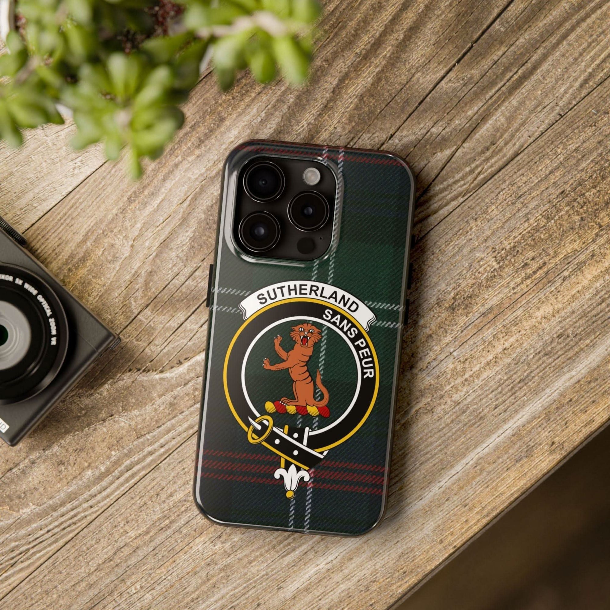 Sutherland Clan Scottish Tartan Cell Phone Case - Celtic Ancestry Gifts