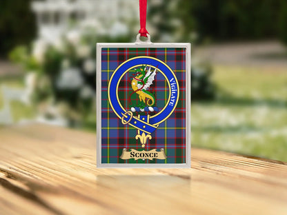 Vintage Scottish Clan Crest Plaid Badge Sconce product