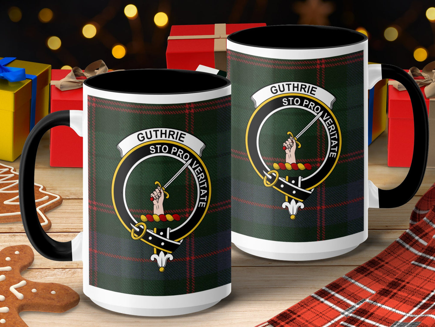 Clan Guthrie Sto Pro Veritate Scottish Tartan Mug - Living Stone Gifts