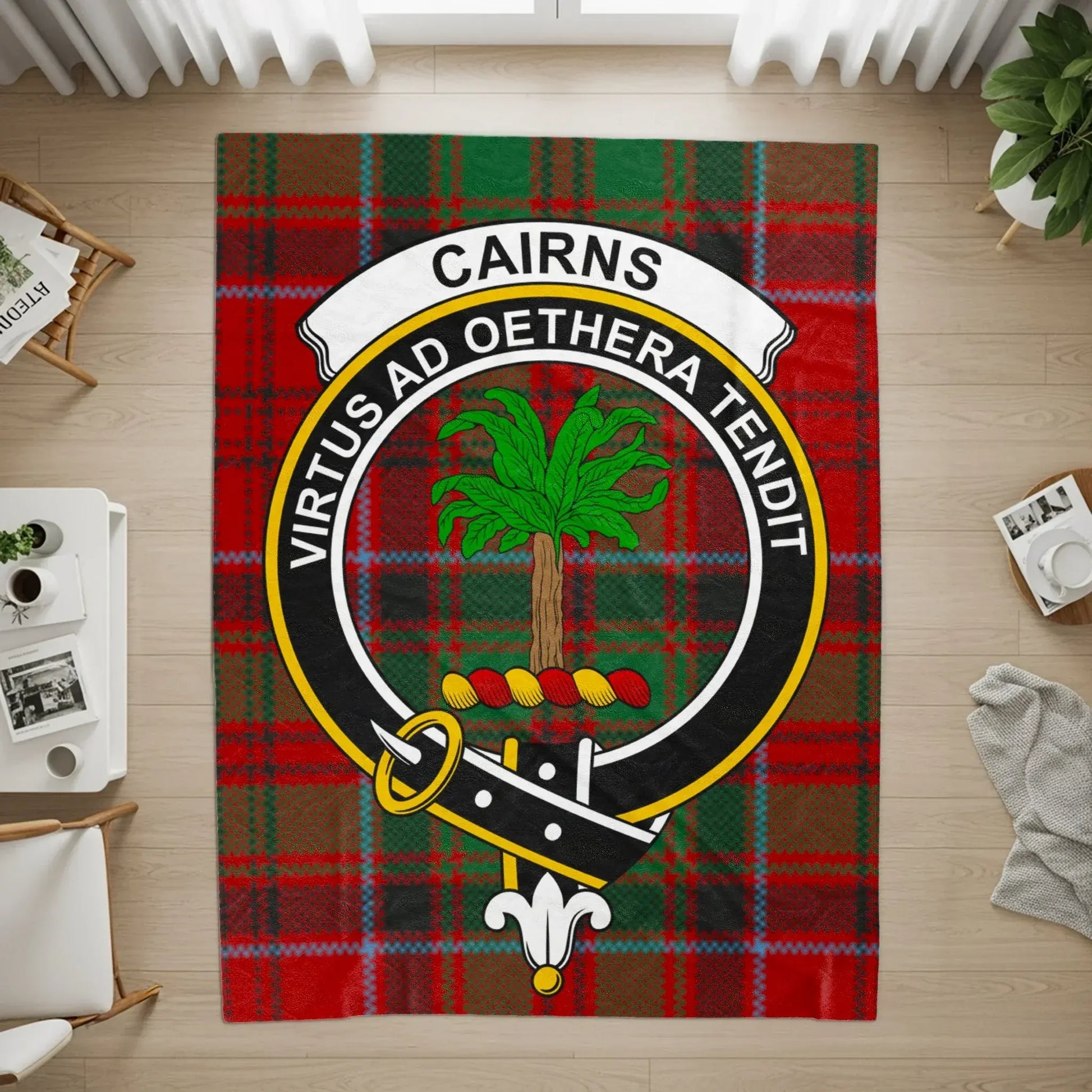 Cairns Virtus Ad Aethera Tendit Tartan Blanket product