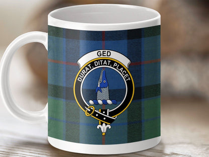 Traditional Plaid Mug with Clan Crest Design product