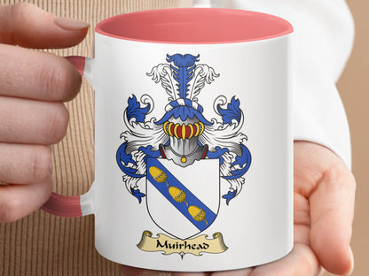 Scottish Clan Muirhead Surname Coat of Arms Mug - Living Stone Gifts