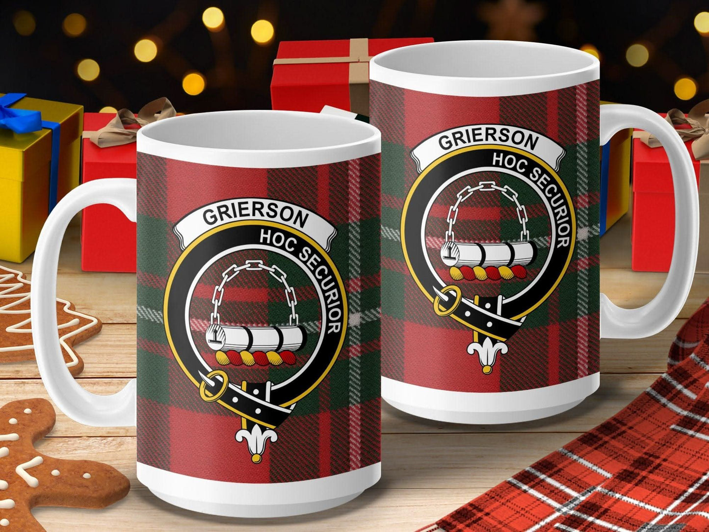 Grierson Plaid Mug Christmas Gift Personalized Product