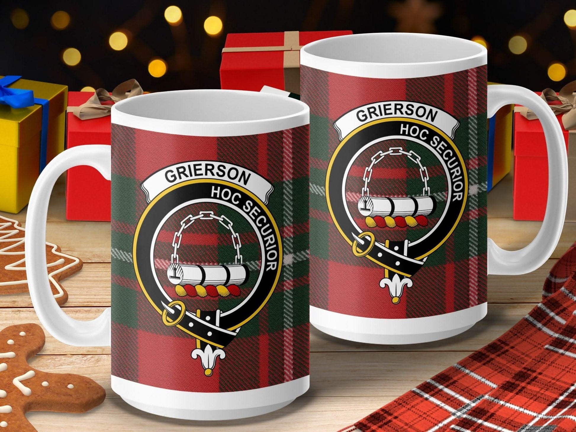 Grierson Plaid Mug Christmas Gift Personalized Product