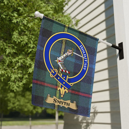 Hold Fast Crest Plaid Personalized Flag product