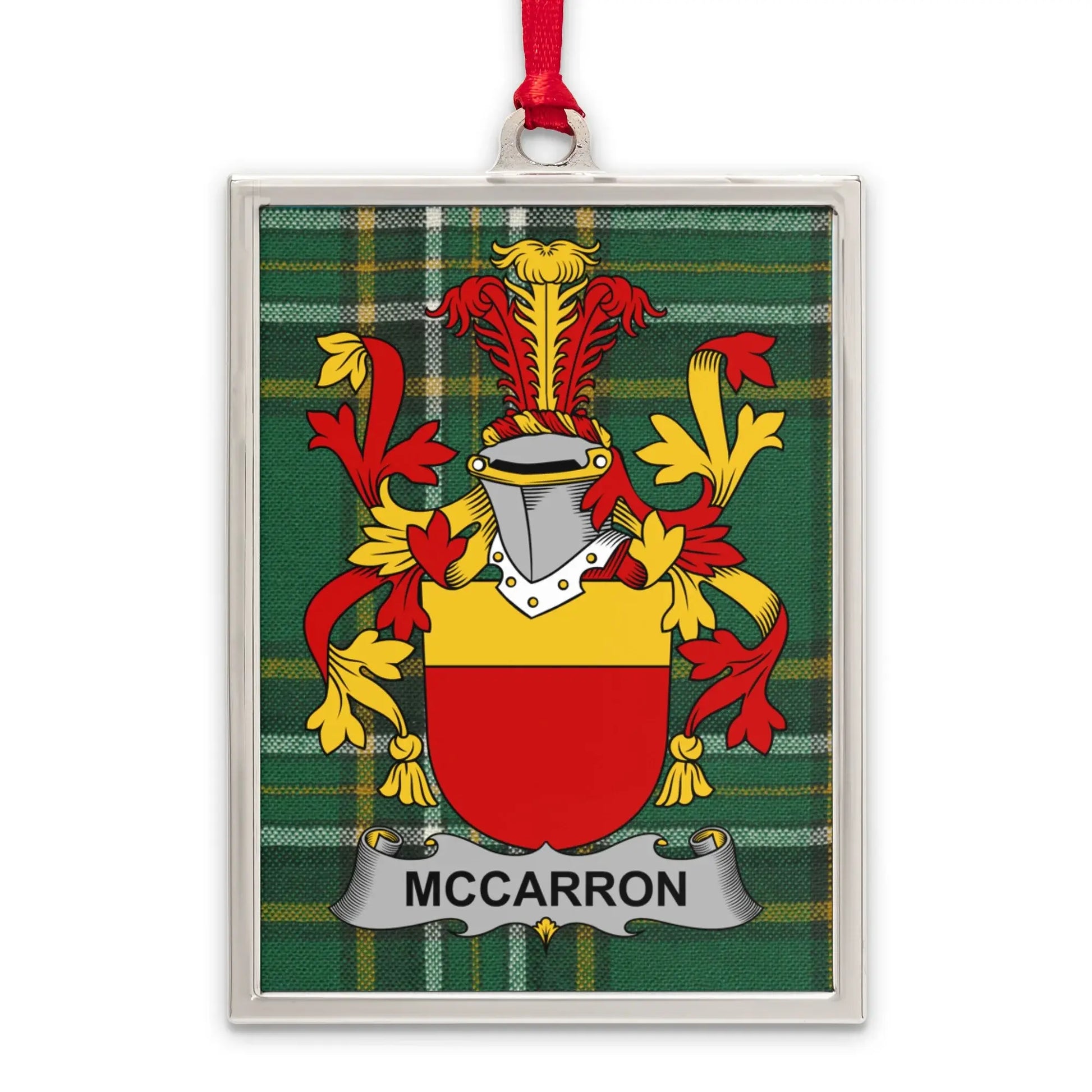 McCarron Coat of Arms with Tartan Shield product
