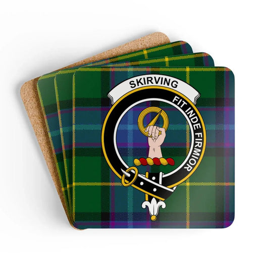 Skirving Fit Inde Firmior Clan Crest Coaster product