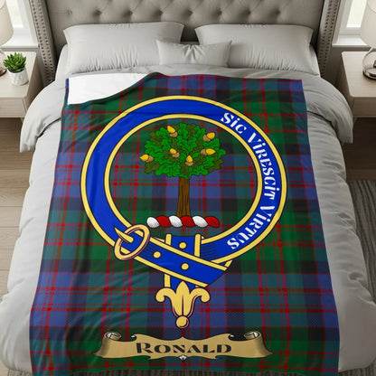 Clan Crest Shield Design With Name Blanket product type