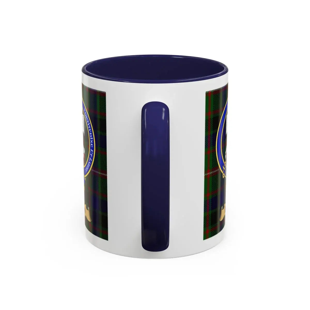 Reid clan crest mug shown in 11 oz and 15 oz sizes