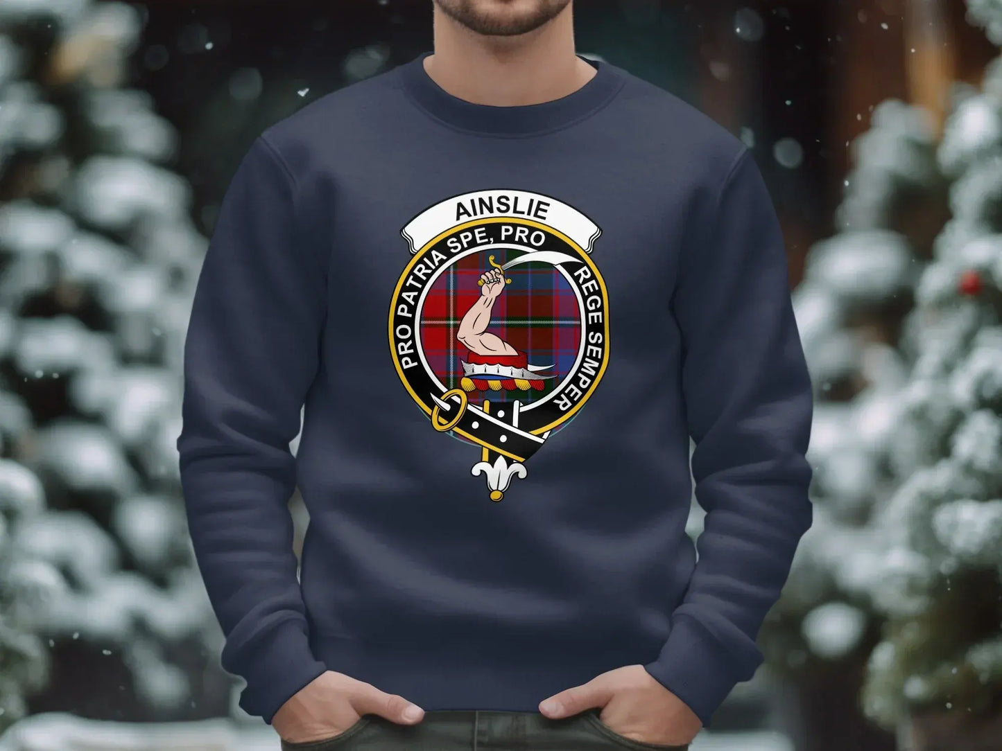 Ainslie Pro Patria Spe Pro Rege Semper sweater product