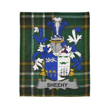 Sheehy Tartan Crest Design Printed Blanket product