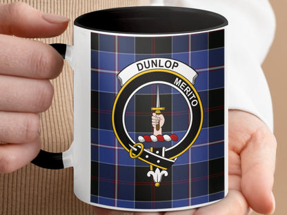 Dunlop Merito Scottish Tartan Crest Mug - Living Stone Gifts