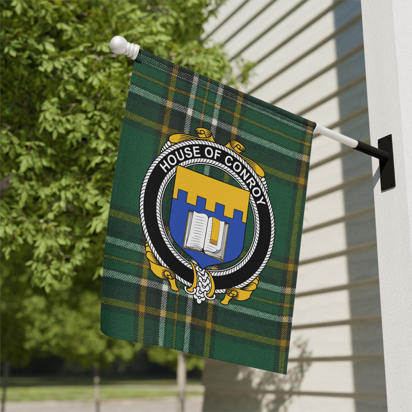 Custom House of Conroy Crest Flag for Home Decoration