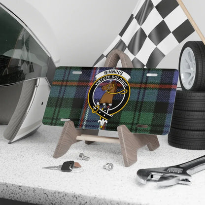 Binning Virtute Dolore Custom License Plate product