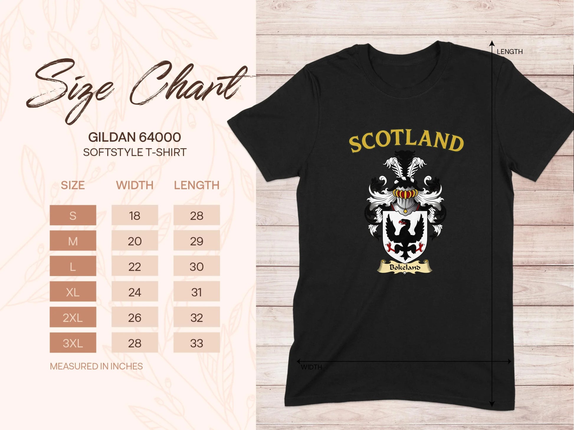 Scotland Softstyle T-shirt Gildan 64000 product type
